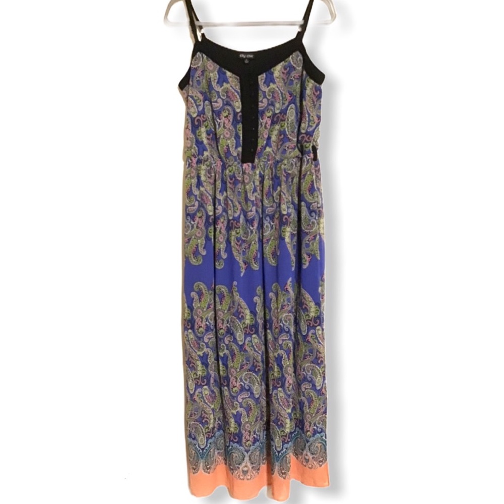 City Chic paisley maxi S/16